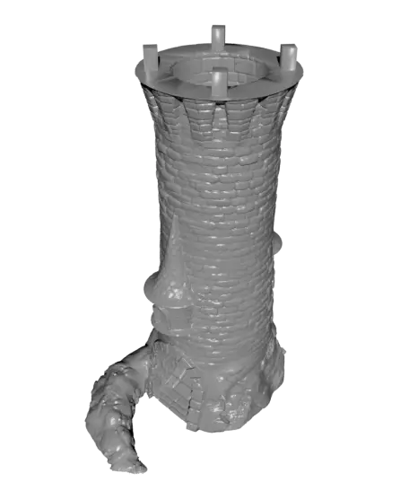 TALL CITADEL DICE TOWER - SUPPORT FREE! — modelo 3D