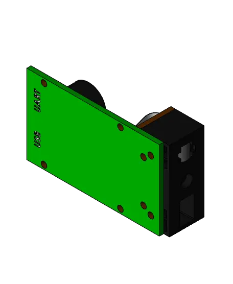 GM67 Barcode - QR Code Scanner Module — modelo 3D