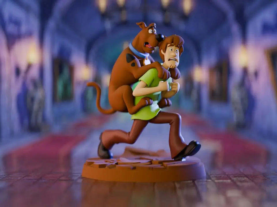 Scooby-Doo &amp; Shaggy – Collectible 3D Figurine — modelo 3D