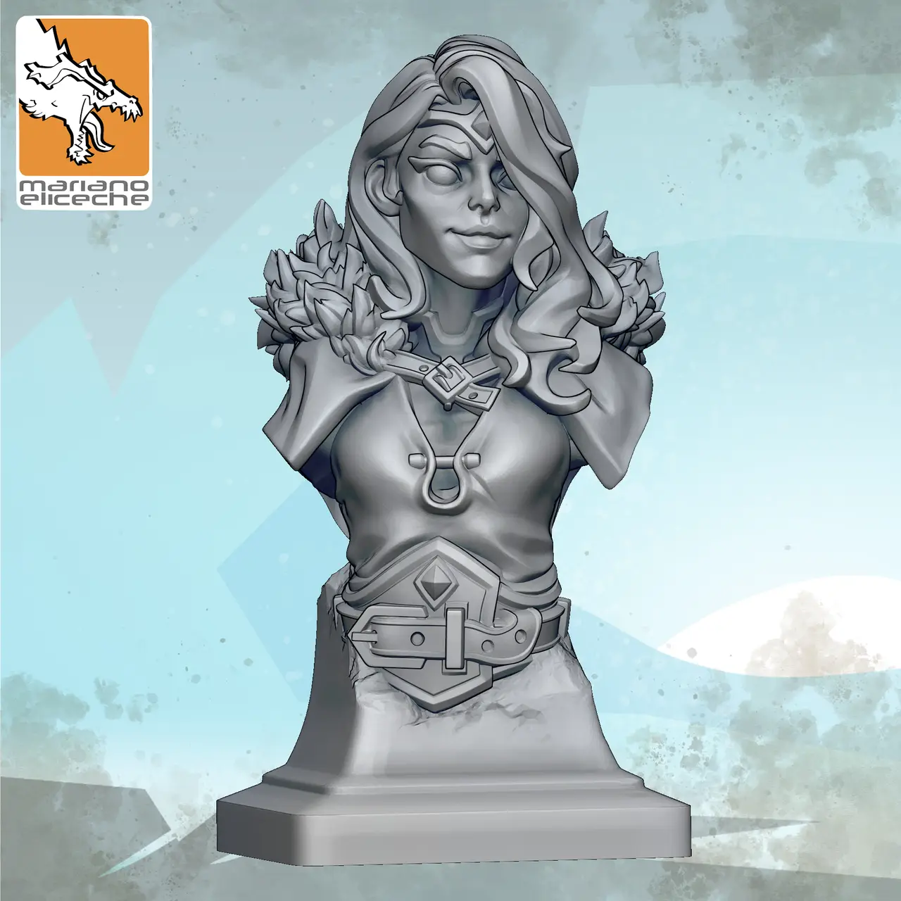 FREE , BUST, The Maiden, 40 mm — modelo 3D