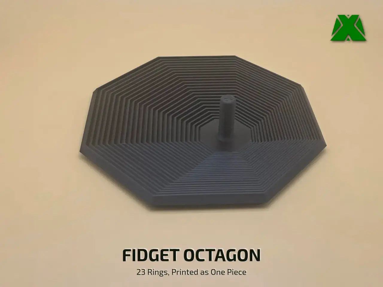 Fidget Octagon — modelo 3D