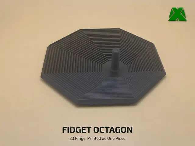 Fidget Octagon — modelo 3D