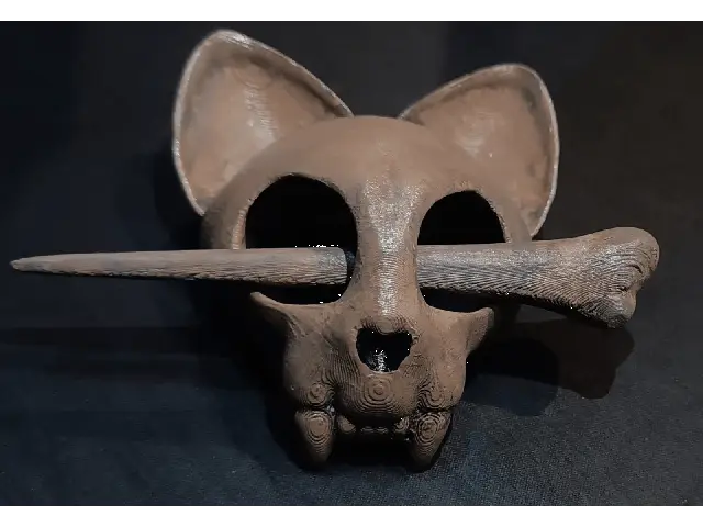 Cat Skull - Hair clip — modelo 3D