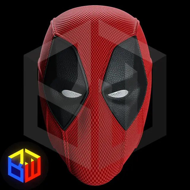 Deadpool 3 Movie Helmet Textured — modelo 3D