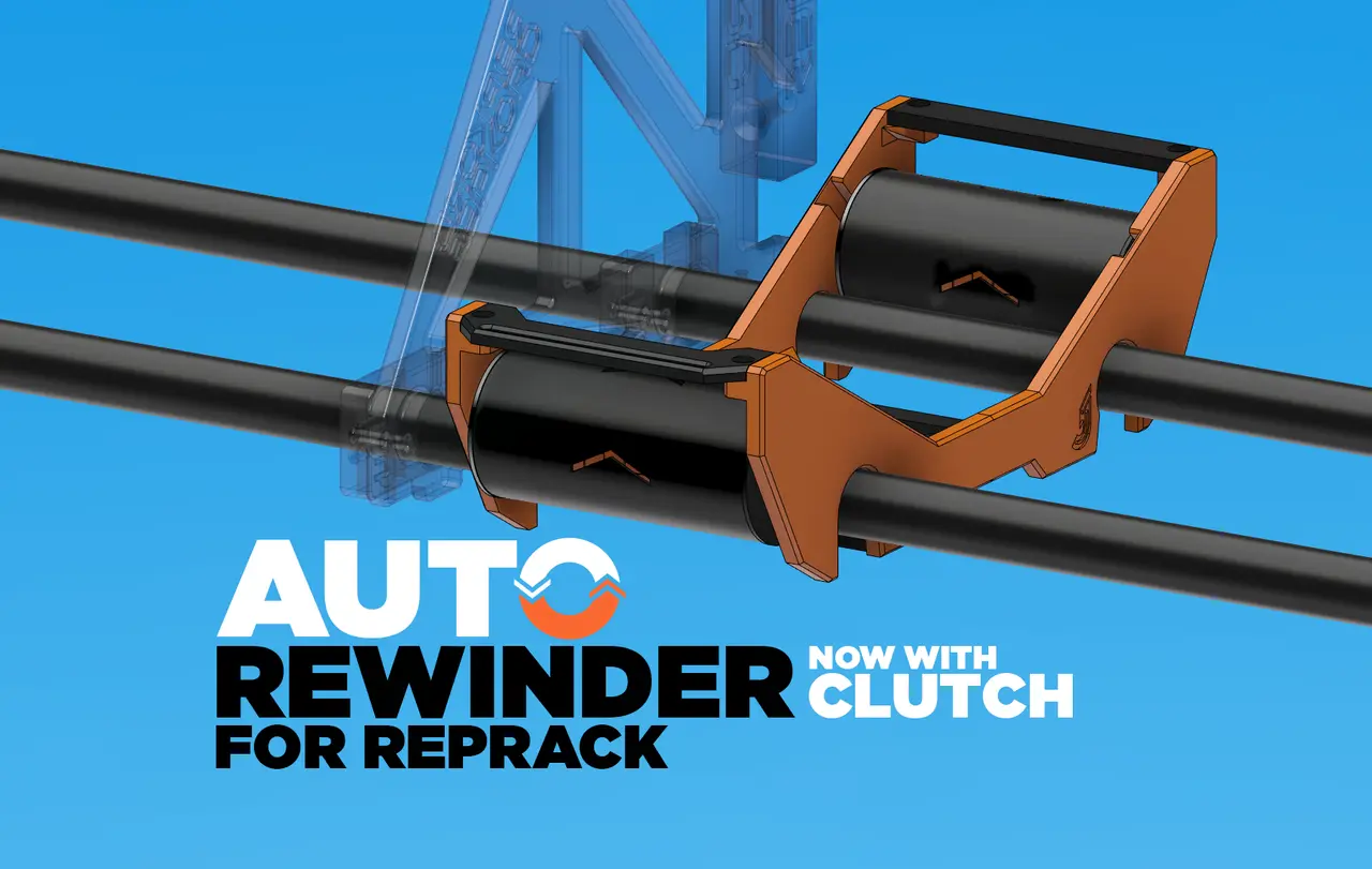 Auto-Rewind Spool Holder for RepRack — modelo 3D