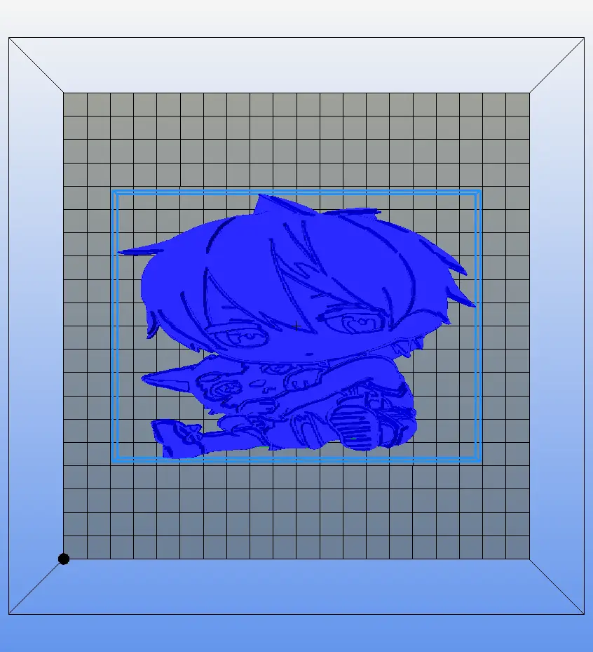 bas-relief-anime-manga-kid-with-animal-bois — modelo 3D