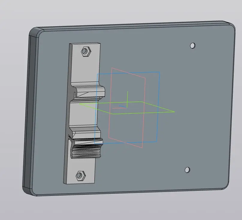 Kincony KC868-A6 Case din rail mount — modelo 3D
