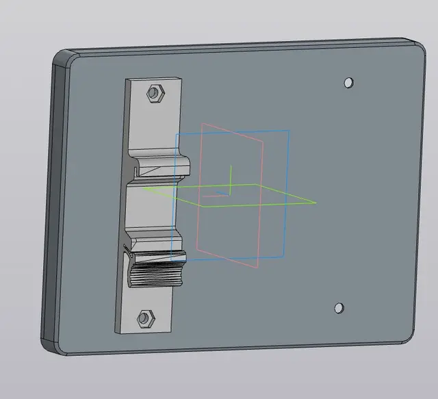 Kincony KC868-A6 Case din rail mount — modelo 3D