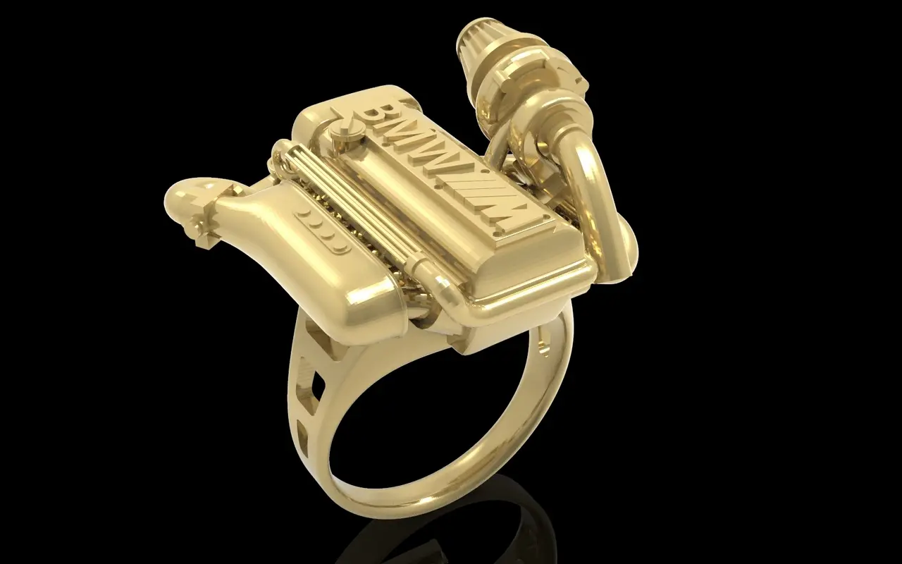 BMW ring engine ring mator ring — modelo 3D