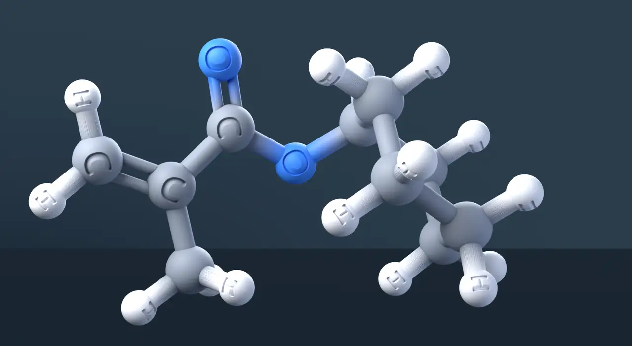 Cyclohexyl methacrylate 3D Model — CAS 101-43-9 — modelo 3D