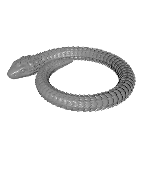 Articulated snake - new design 200mm and 350mm lenght — modelo 3D