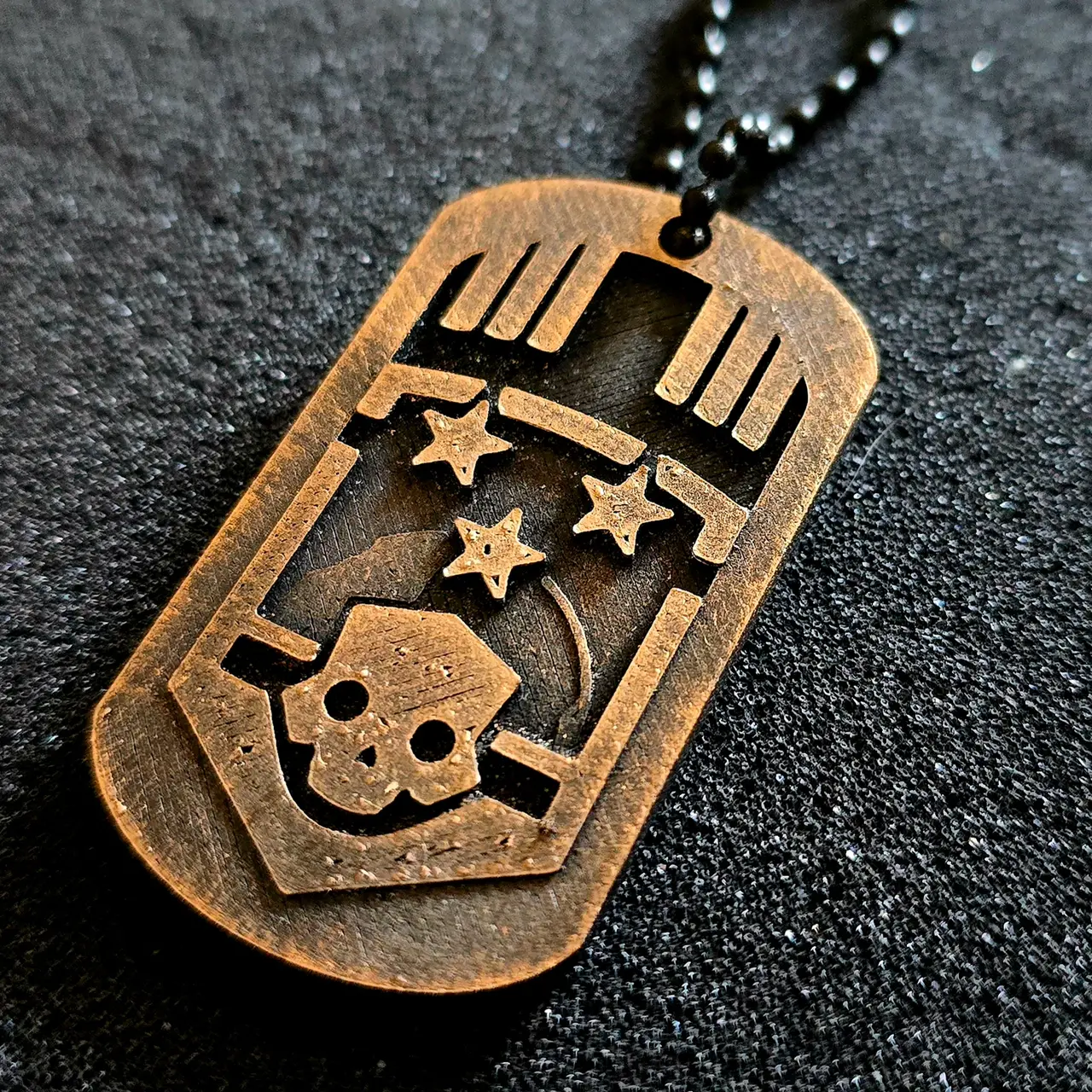 Helldivers "Hell Commander" Dogtag — modelo 3D