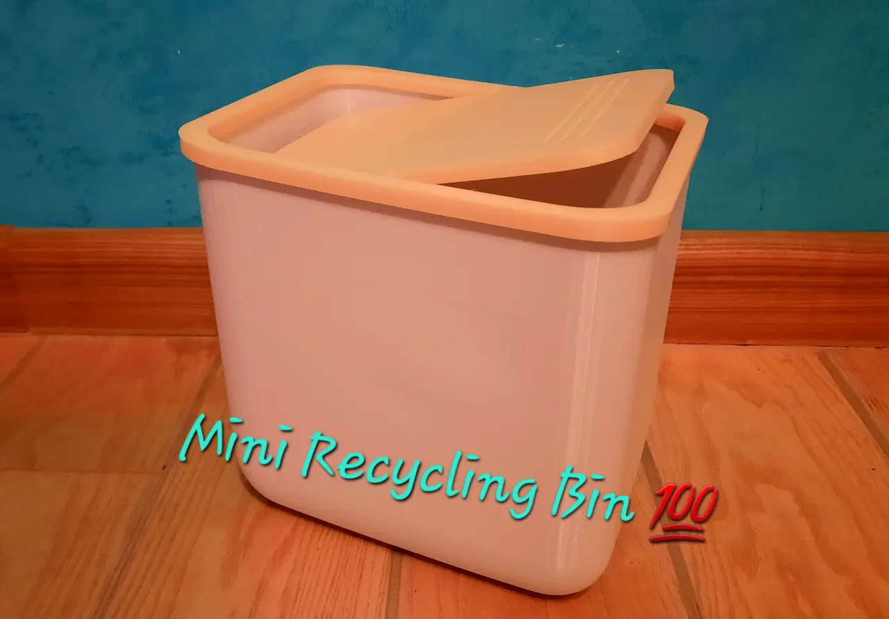 Mini Recycling Bin | No Supports Needed! — modelo 3D
