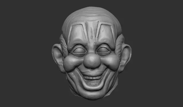 West German Clown Mask scan Rudel Slipknot — modelo 3D