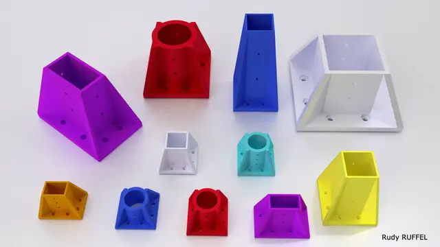 Parametric Fixing Table Leg -OpenScad — modelo 3D