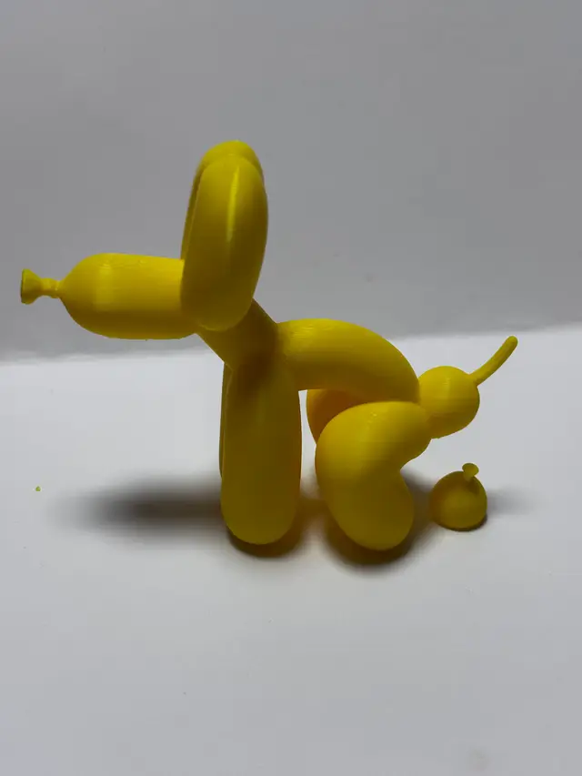 Golden Balloon Dog Figurine — modelo 3D