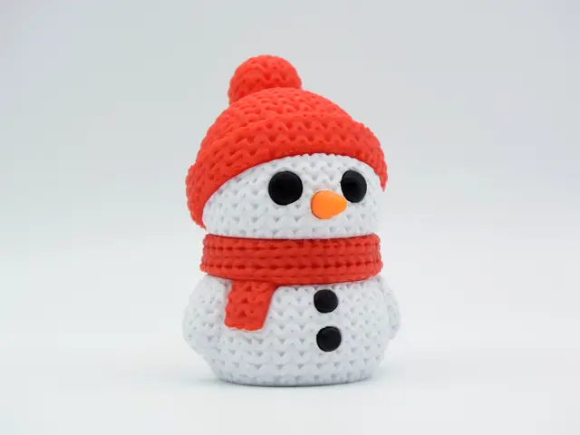 Knitted Snowman - Christmas — modelo 3D