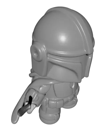 FREE! MANDALORIAN AND GROGU Z-MINIS COLLECTION — modelo 3D