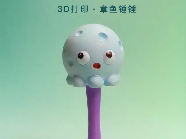 「章鱼锤锤 · 按摩锤·沙锤 二合一」 — modelo 3D
