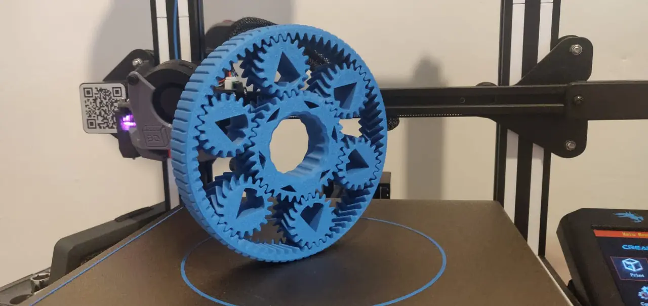 Planetary Gears Fidget - Print in Place — modelo 3D