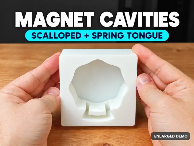 6×3 mm Magnet Cavity with Spring Grip + Fit Tester — modelo 3D