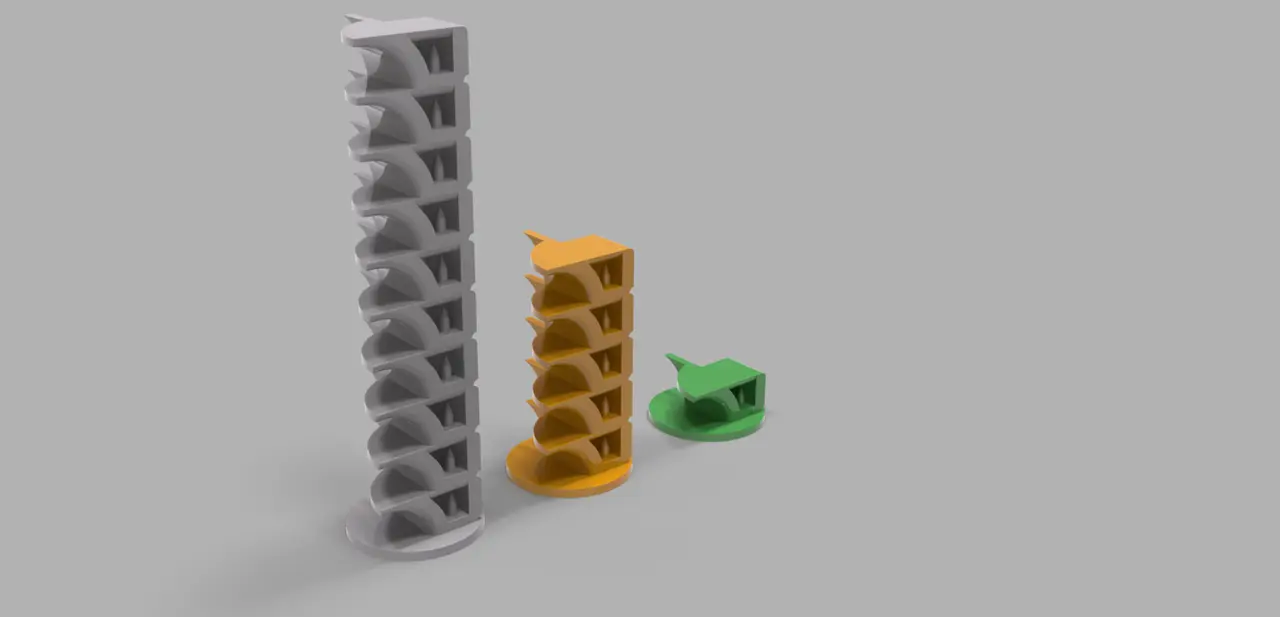 Scan Tower : Calibrate a Filament's Fan & Temperature Settings (Bambu X1/X1C/P1P or any printer) — modelo 3D