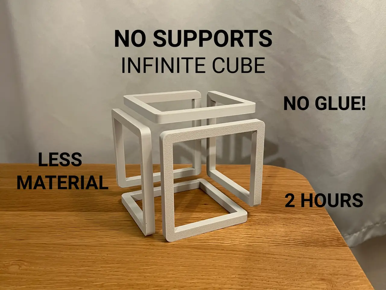 Infinite Cube - No Supports, No Glue — modelo 3D
