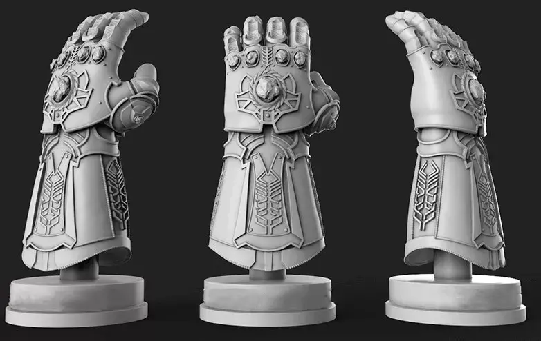 Thanos Infinity Gauntlet 3D model for 3D Printing 3D print model — modelo 3D