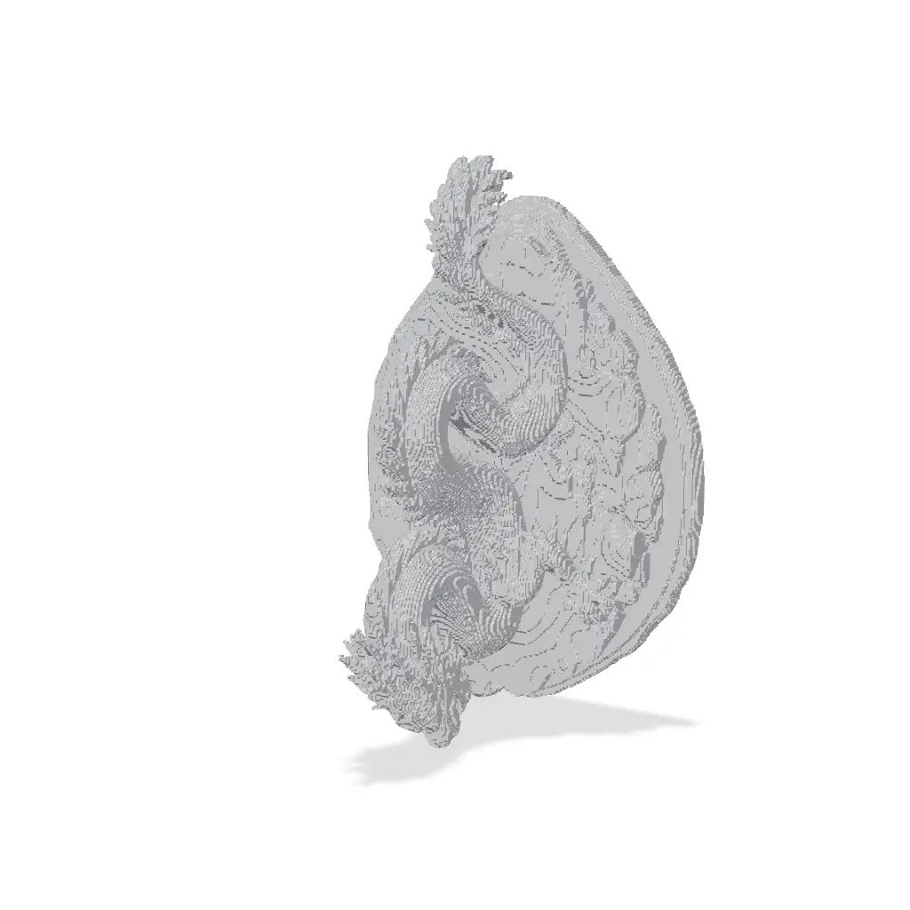 Long Tailed Dragon Sitting | Dragon Model — modelo 3D