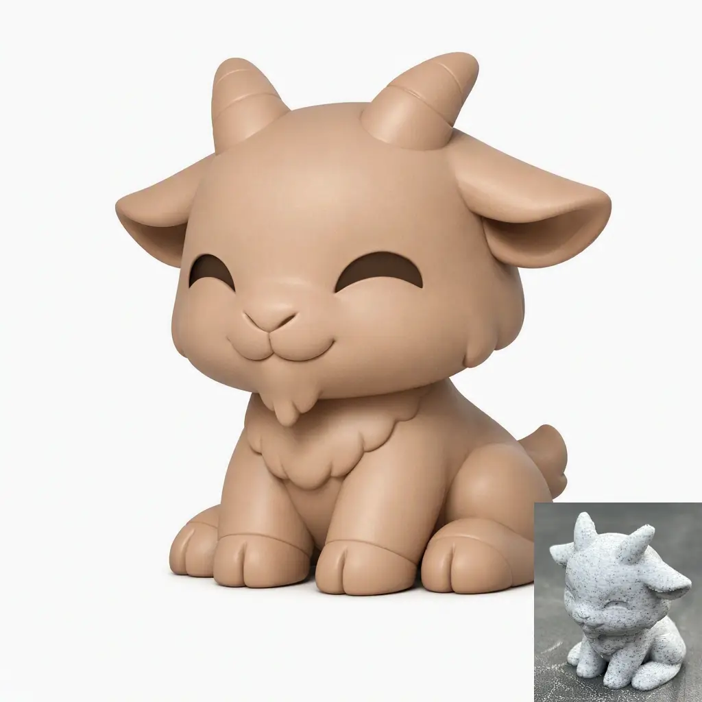 Cute Chibi Goat — modelo 3D