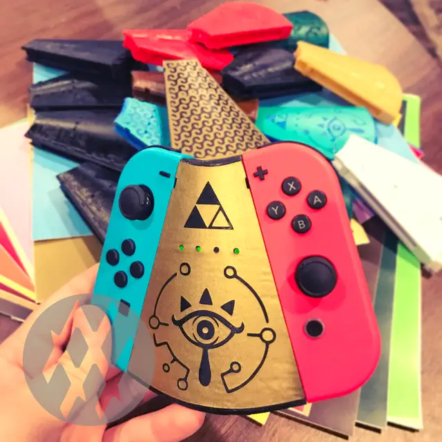Ergonomic JoyCon Grip With Light Pipes — modelo 3D