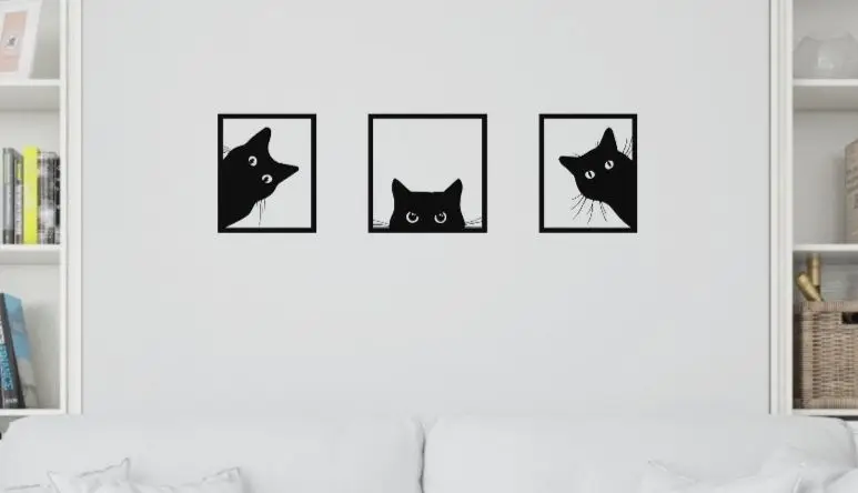 CATS WALL DECORATION PACK — modelo 3D
