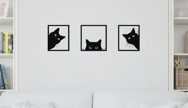 CATS WALL DECORATION PACK — modelo 3D