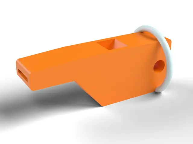 Loud Whistle - Emergency, Sports and Survival Whistle Keychain, No Supports (OpenSCAD) — modelo 3D