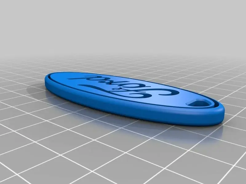 Ford keyring — modelo 3D