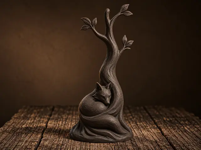 Fuchs am Baum — modelo 3D