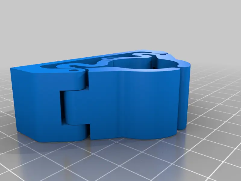 Customisable Latching Broom Holder — modelo 3D