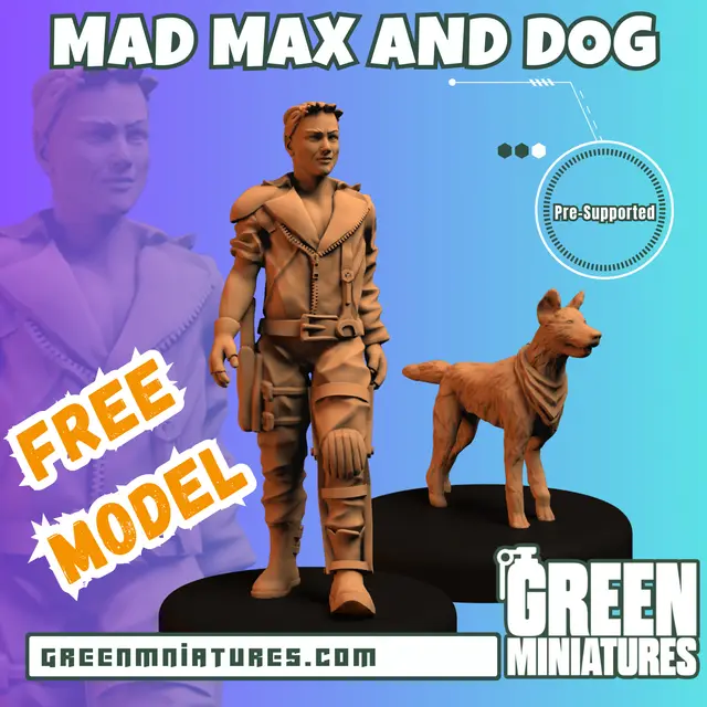 Mad Max and Dog — modelo 3D