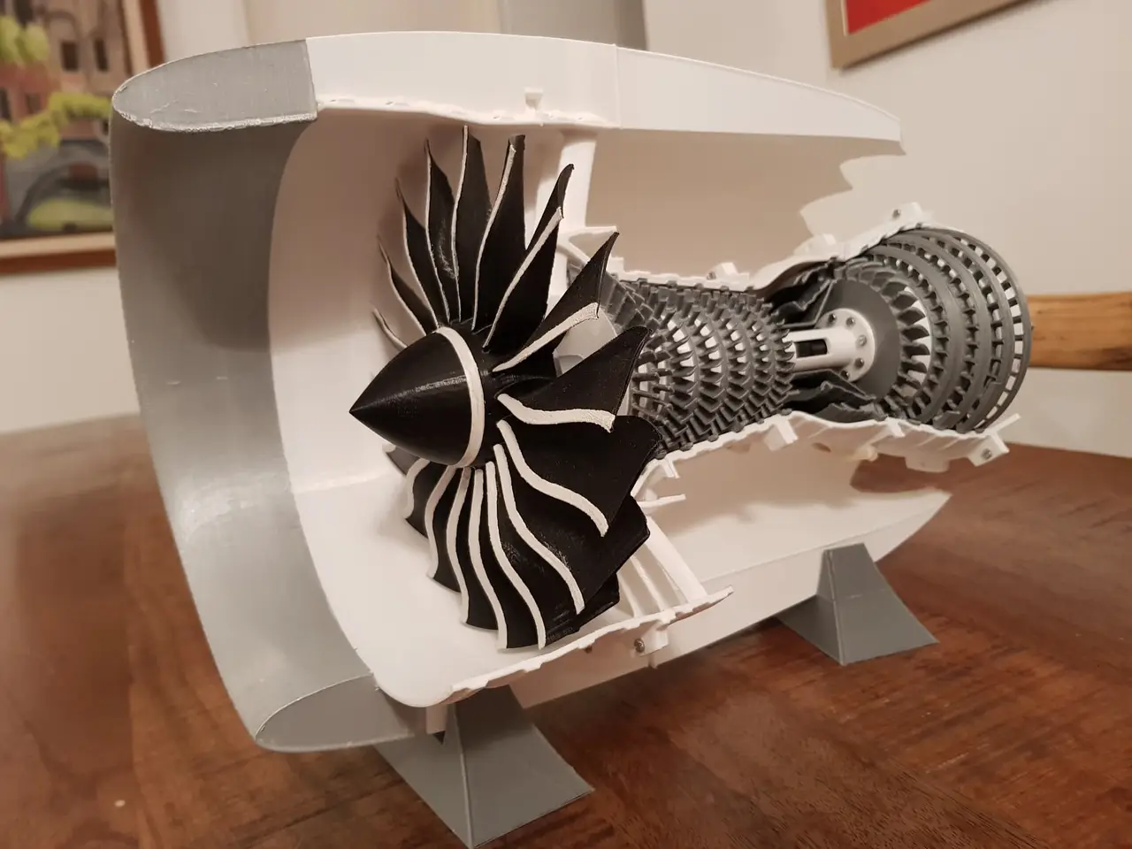 SCALE TURBOFAN JET ENGINE - 3 SPOOL VERSION (LIKE THE REAL ONE) — modelo 3D