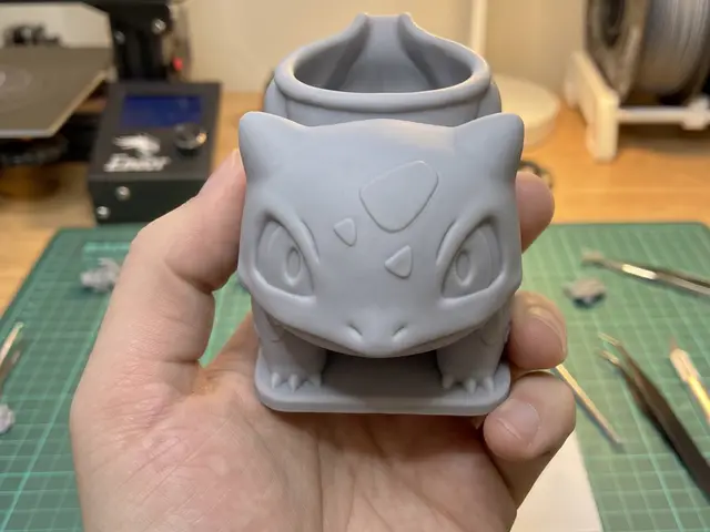Pokémon Bulbasaur Mini Planter 3D Model Fan Art — modelo 3D