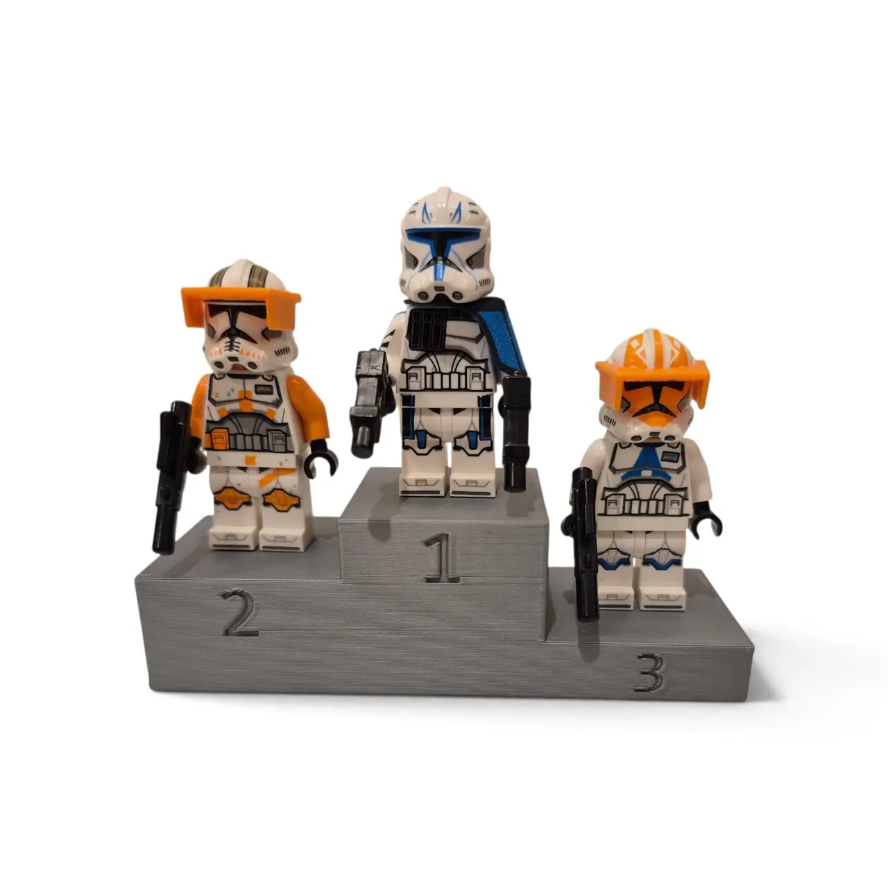 Olympic Podium Lego Minifigure Stand — modelo 3D