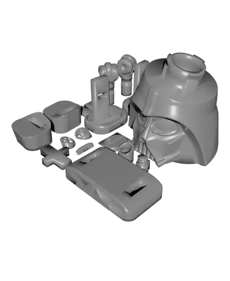 Christmas Chunk Vader - FREE Star Wars Darth Vader Kit | No Supports, No AMS, No Glue — modelo 3D