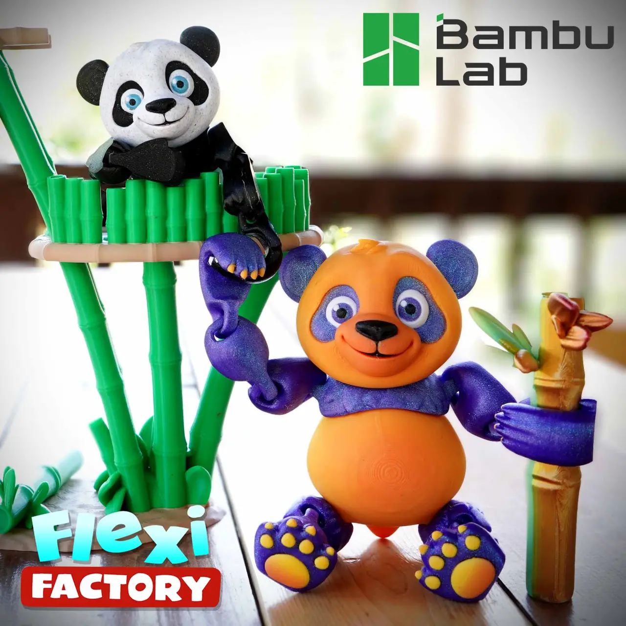 Public Release: Flexi Factory Bambu Lab Panda and Display — modelo 3D