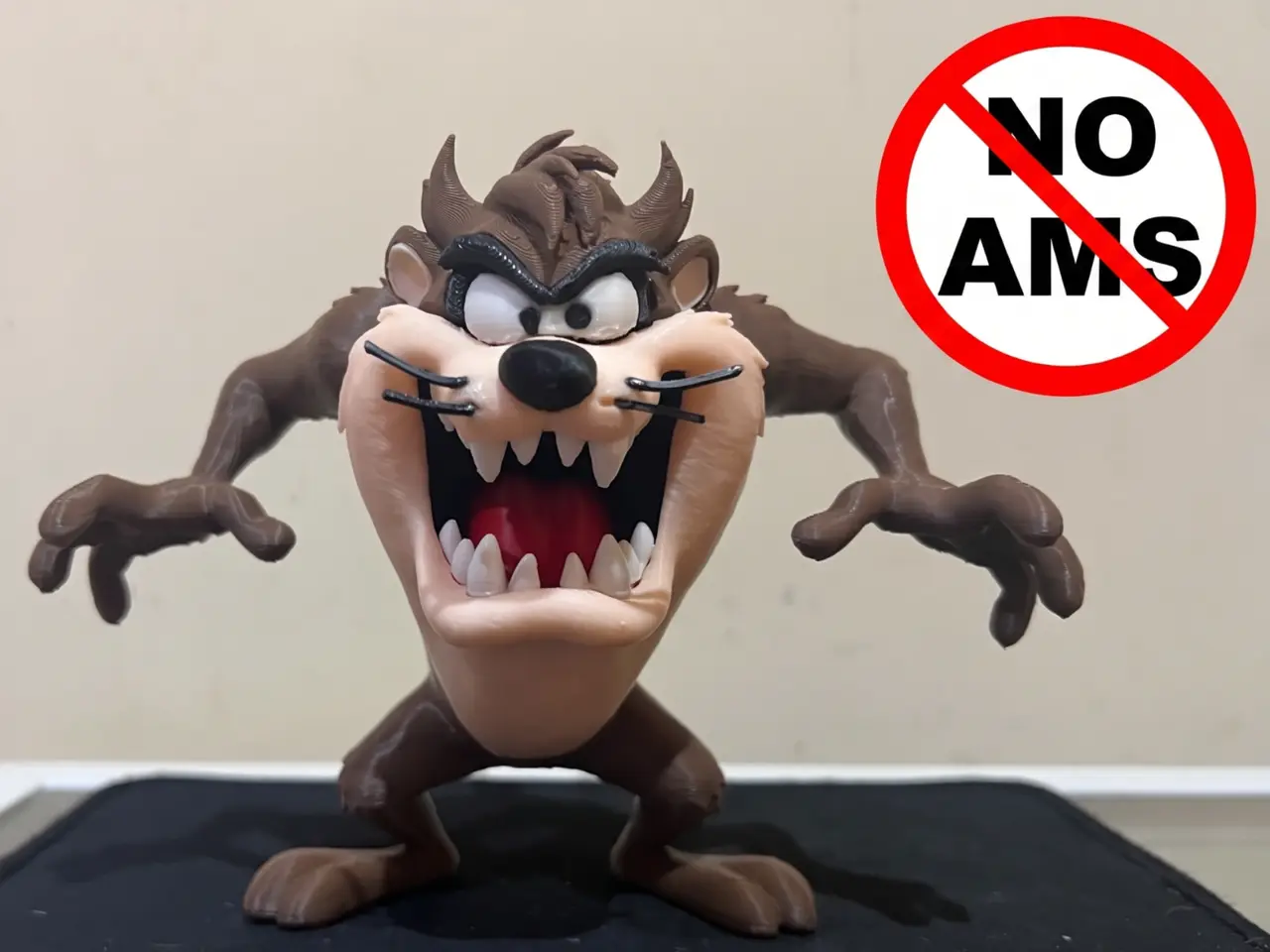Taz - Tasmanian Devil Press-Fit Figure, No AMS — modelo 3D