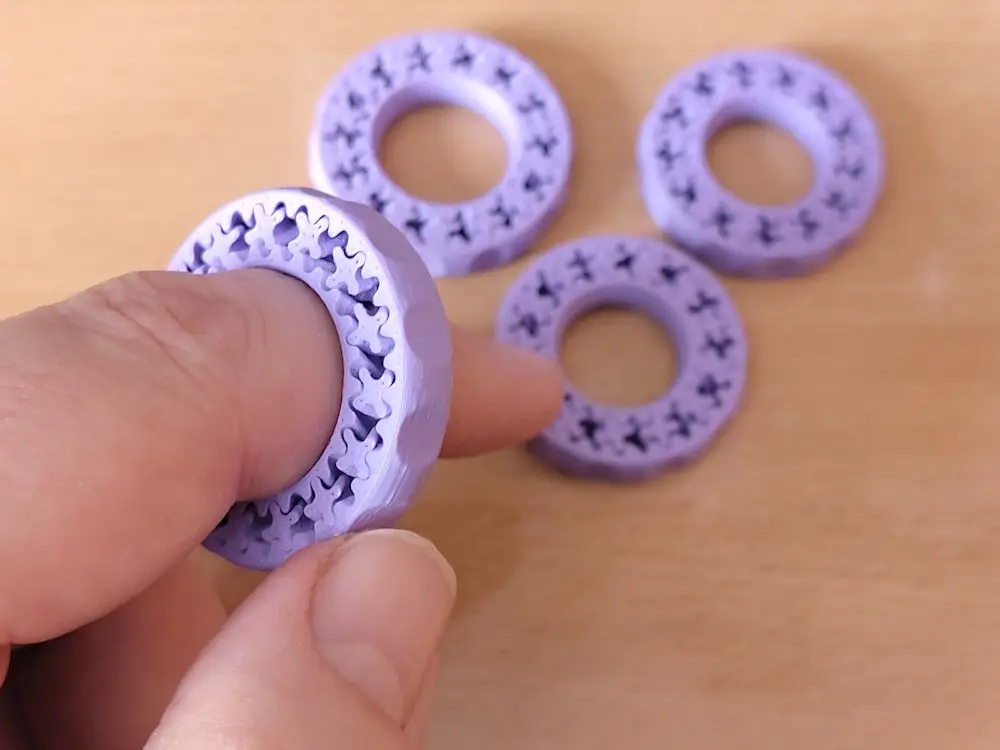 Fidget Gear Ring — modelo 3D