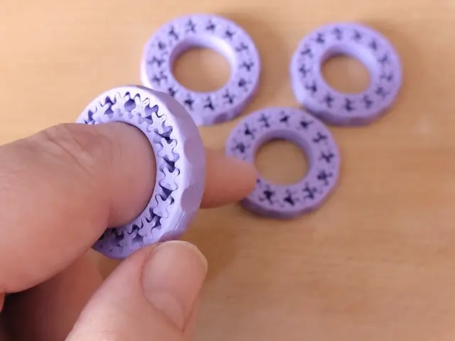 Fidget Gear Ring — modelo 3D