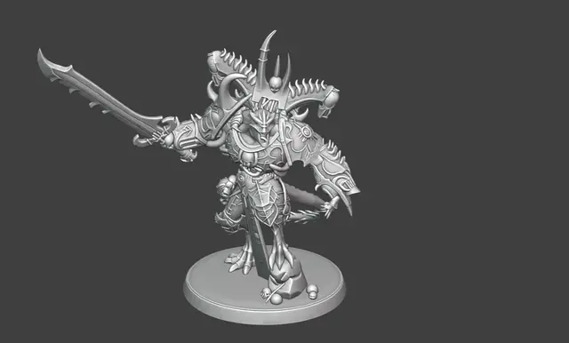 the demon of Khorne from Warhammer — modelo 3D