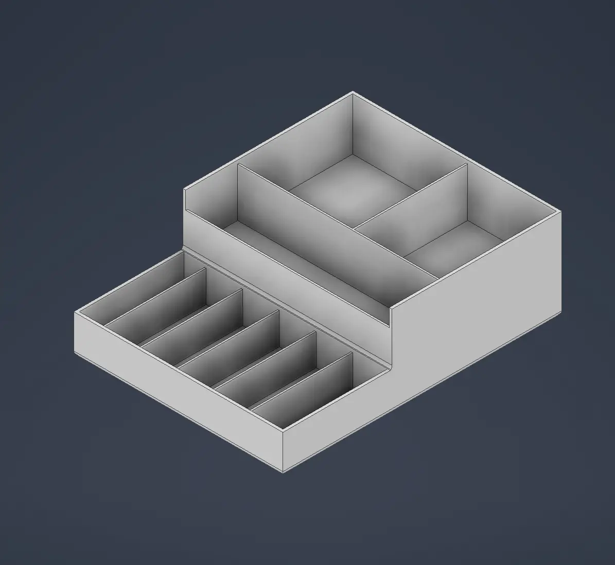 Desktop Organizer w/ Dividers — modelo 3D