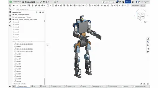 Primo humanoid robot — modelo 3D