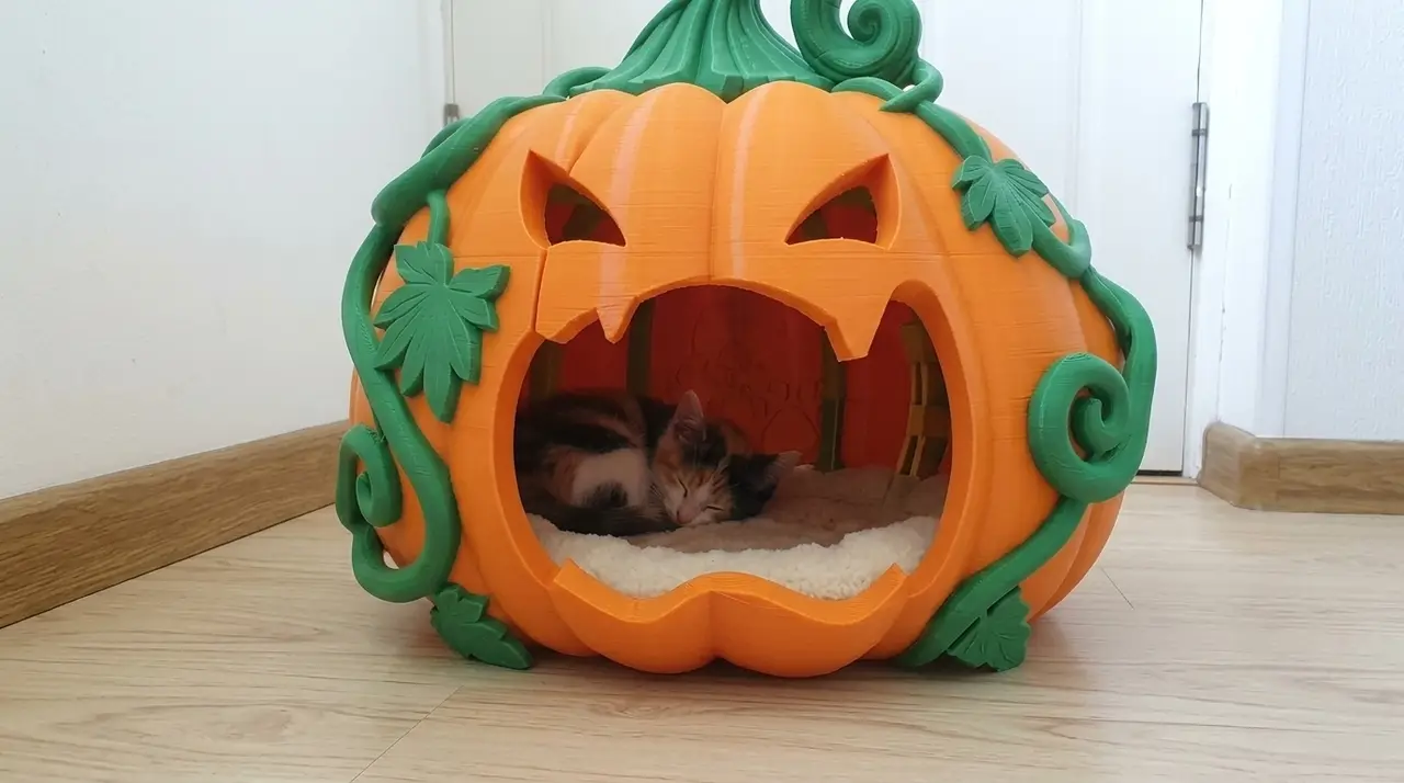 Кошачий домик - Тыква — modelo 3D